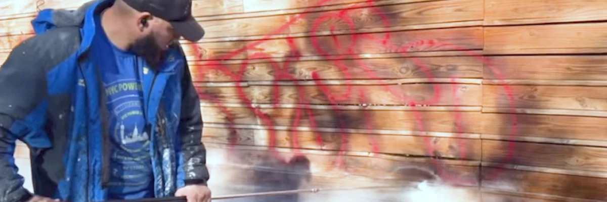 How to remove graffiti from wood